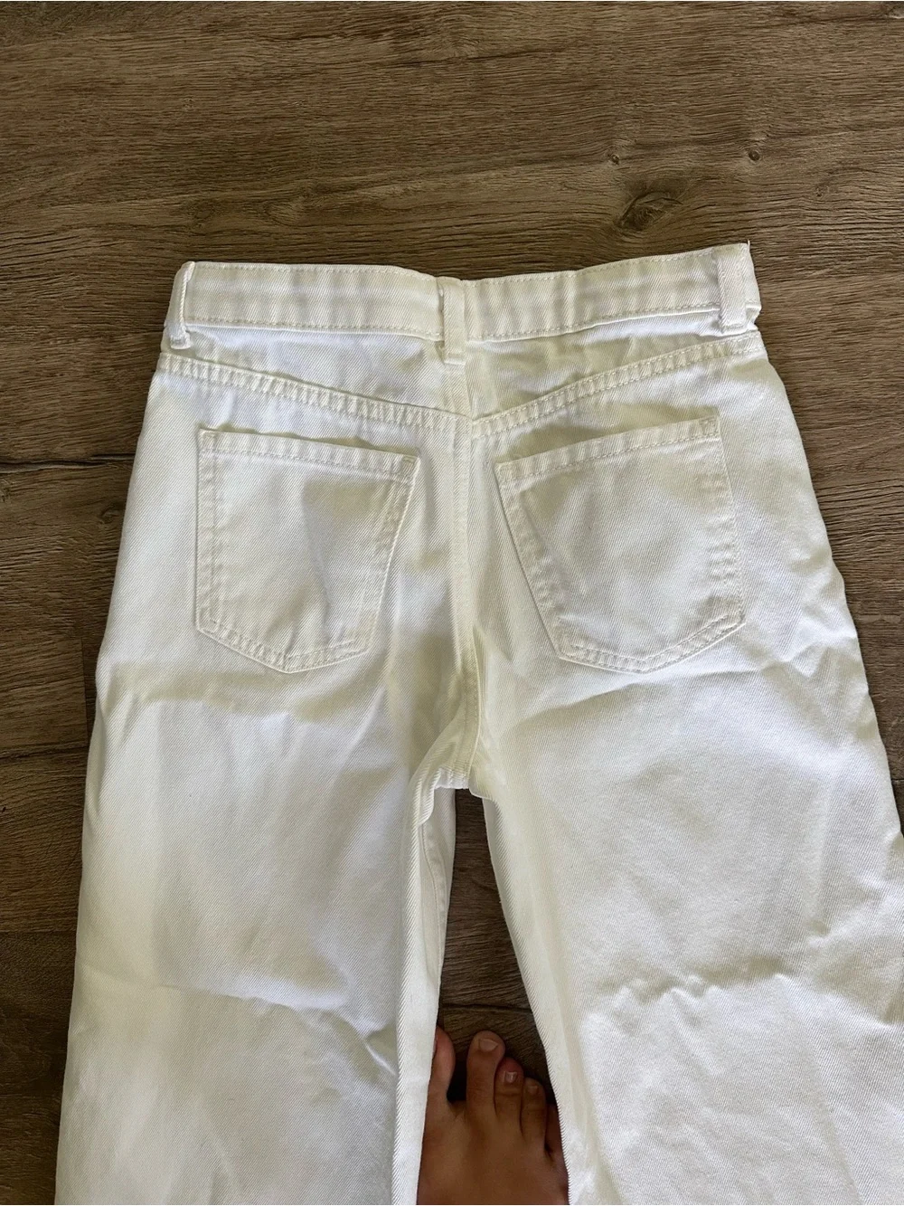 Primark Wide Leg White Jeans